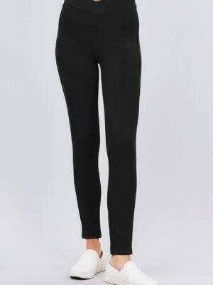 Mid-rise Ponte Pants